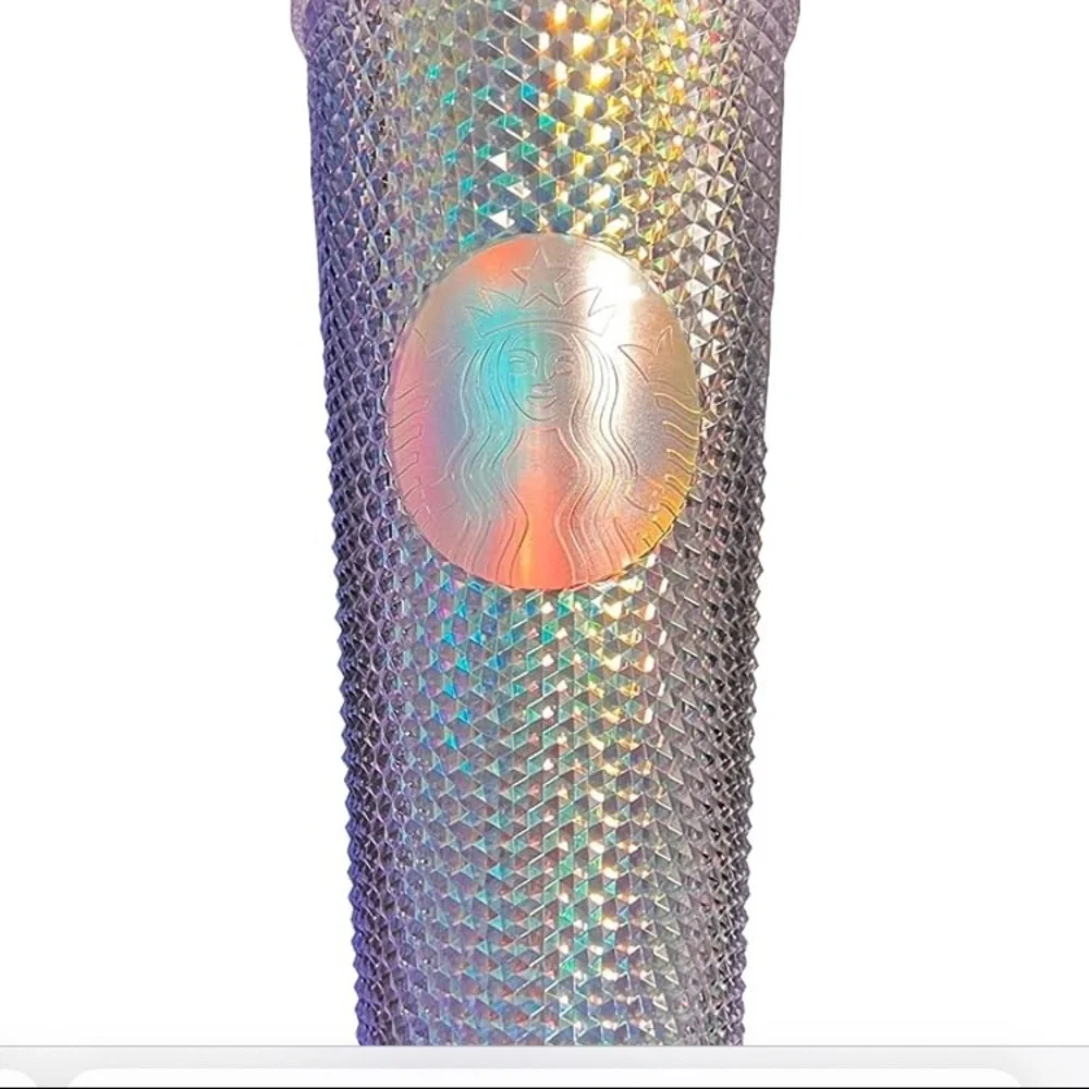 Starbucks Iridescent Bling Diamond Studded Cold Cup